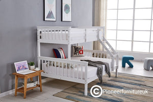 Triple Sleeper Bunk Bed in White