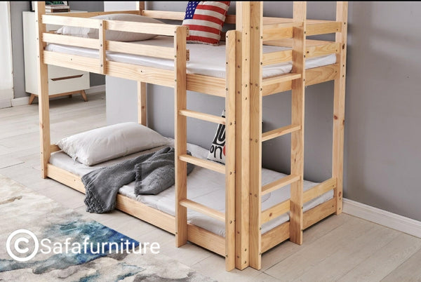 Wooden Triple Sleeper Bunk Bed