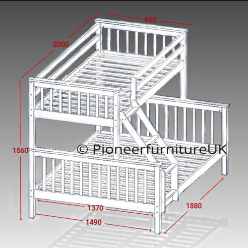 Triple Sleeper Bunk Bed for Children