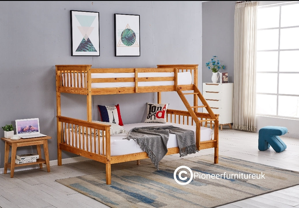 Triple Sleeper Bunk Bed for Kids & Adults